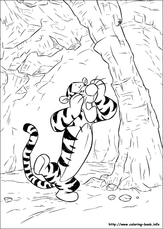 Winnie the Pooh coloring picture